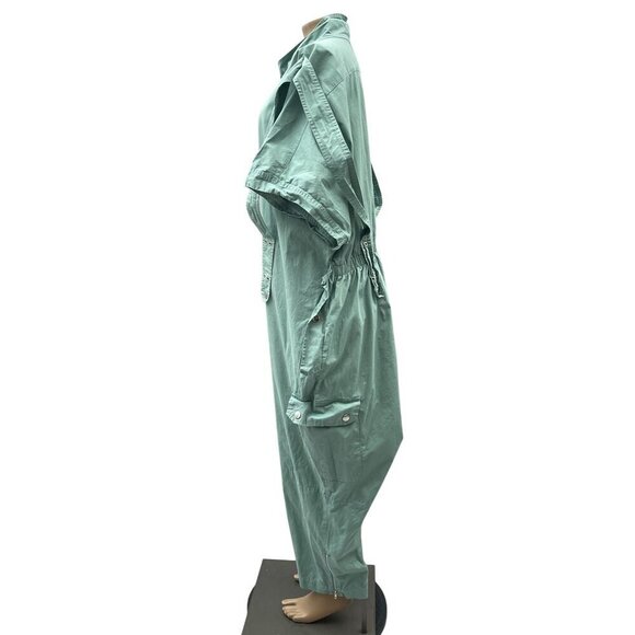 LAtiste Miami Oversize Mint Green Utility Jumpsuit Button-Front Pockets Women 4X - Picture 13 of 13